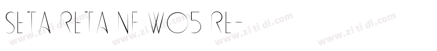 Seta Reta NF W05 Re字体转换